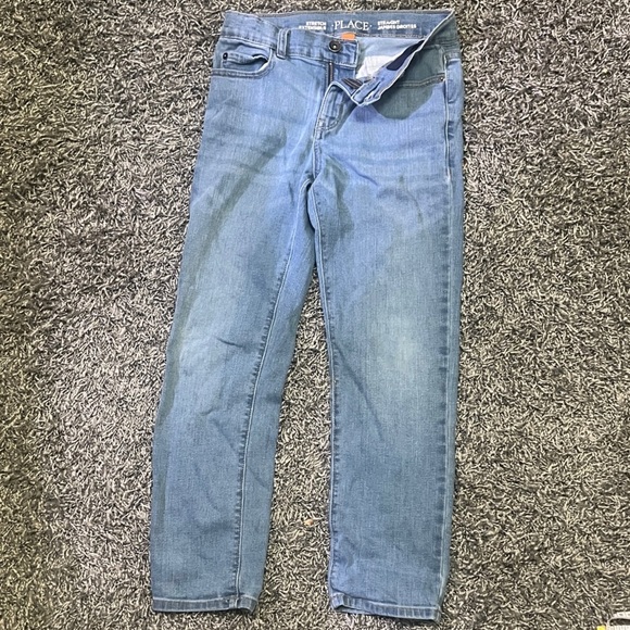 Children’s Place Boys Straight Jeans Size 8 – Light Wash Denim - Picture 1 of 7